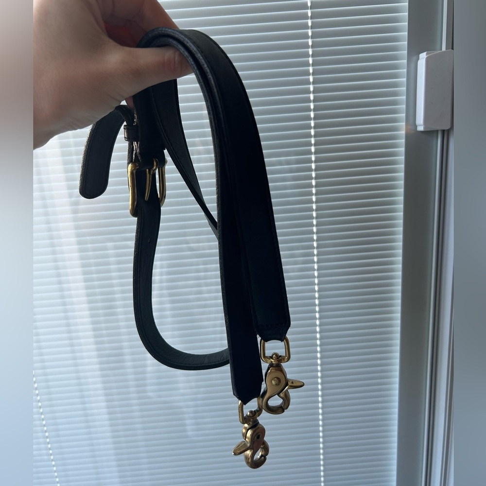 Vintage coach black briefcase strap